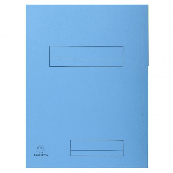 Paquet de 50 chemises imprimées 2 rabats SUPER 210 - 24x32cm Bleu clair