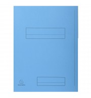 Paquet de 50 chemises imprimées 2 rabats SUPER 210 - 24x32cm Bleu clair