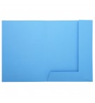 Paquet de 50 chemises imprimées 2 rabats SUPER 210 - 24x32cm Bleu clair