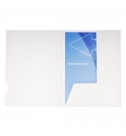 Boîte de 20 chemises de présentation carte brillante 250g Chromolux - A4 Blanc