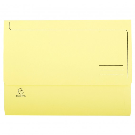 CHEMISE A POCHE SOUFFLET DE 30 240X320mm 280G - JAUNE