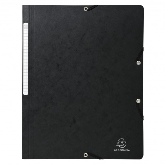 Chemise à élastique sans rabat carte lustrée 400gm2 - A4 Noir