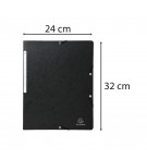 Chemise à élastique sans rabat carte lustrée 400gm2 - A4 Noir