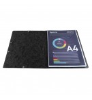 Chemise à élastique sans rabat carte lustrée 400gm2 - A4 Noir