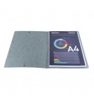 Chemise à élastique sans rabat carte lustrée 400gm2 - A4 Gris