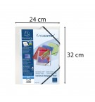 Chemise à élastiques 3 rabats polypropylène translucide Krea Cover - A4 Incolore