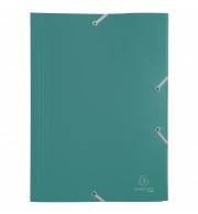 Chemise à élastique 3 rabats Polypropylène 4/10e Opaque Eco - A4 Vert