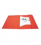 Chemise à élastique 3 rabats Polypropylène 4/10e Opaque Eco - A4 Rouge