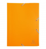 Chemise à élastique 3 rabats Polypropylène 4/10e Opaque Eco - A4 Jaune