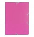 Chemise à élastique 3 rabats Polypropylène 4/10e Opaque Eco - A4 Fuchsia