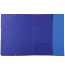 Chemise 3 rabats à élastique carte recyclée 380g/m2 Forever - A4 Bleu clair