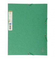 Chemise 3 rabats à élastique carte recyclée 380g/m2 Forever - A4 Vert foncé