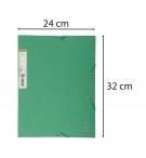 Chemise 3 rabats à élastique carte recyclée 380g/m2 Forever - A4 Vert foncé