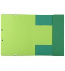 Chemise 3 rabats à élastique carte recyclée 380g/m2 Forever - A4 Vert foncé