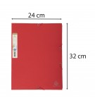 Chemise 3 rabats à élastique carte recyclée 380g/m2 Forever - A4 Rouge