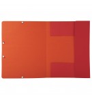 Chemise 3 rabats à élastique carte recyclée 380g/m2 Forever - A4 Rouge