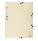 Chemise 3 rabats à élastique carte recyclée 380g/m2 Forever - A4 Sable