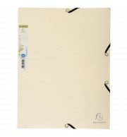 Chemise 3 rabats à élastique carte recyclée 380g/m2 Forever - A4 Sable