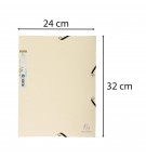 Chemise 3 rabats à élastique carte recyclée 380g/m2 Forever - A4 Sable