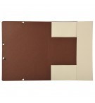 Chemise 3 rabats à élastique carte recyclée 380g/m2 Forever - A4 Sable