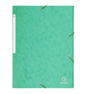 Chemise à élastiques Maxi capacity carte lustrée 425gm2 - A4 Vert