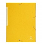 Chemise à élastiques Maxi capacity carte lustrée 425gm2 - A4 Jaune