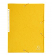 Chemise à élastiques Maxi capacity carte lustrée 425gm2 - A4 Jaune