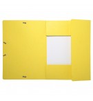 Chemise à élastiques Maxi capacity carte lustrée 425gm2 - A4 Jaune
