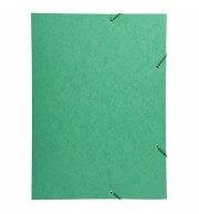 Chemise à élastique 3 rabats carte lustrée 600gm2 - A3 Vert