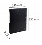 Boite de classement Exabox Dos 25mm Carte lustrée - A4 Noir
