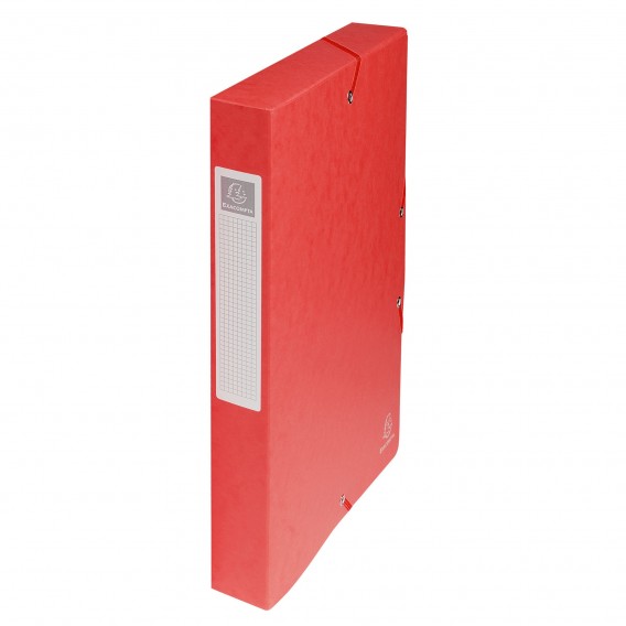 Boîte de classement A4 dos 40mm rouge Exacompta Exabox 50405E