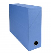 Boite transfert Dos 90mm papier toilé Bleu clair