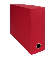 Boite transfert Dos 90mm papier toilé Rouge