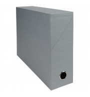 Boite transfert Dos 90mm papier toilé Gris
