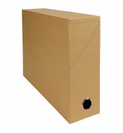 Boite transfert Dos 90mm papier toilé Havane