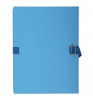 Chemise dos extensible papier - 24x32cm Bleu clair