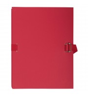 Chemise dos extensible papier - 24x32cm Rouge