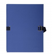 Chemise dos extensible papier - 24x32cm Bleu foncé
