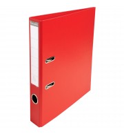 Classeur à levier PVC A4 dos de 50mm. Rouge