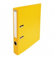 Classeur à levier PVC A4 dos de 50mm. Jaune