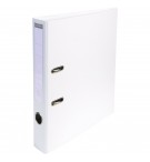 Classeur à levier PVC A4 dos de 50mm. Blanc