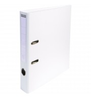 Classeur à levier PVC A4 dos de 50mm. Blanc