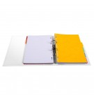 Classeur à levier PVC A4 dos de 50mm. Blanc