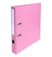 Classeur à levier PVC A4 dos de 50mm. Rose