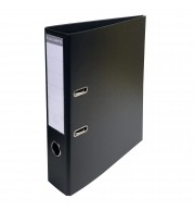 Classeur à levier PVC A4 dos de 70mm. Noir