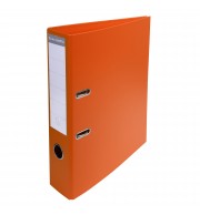 Classeur à levier PVC A4 dos de 70mm. Orange