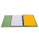 Classeur à levier PVC A4 dos de 70mm. Vert anis