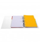 Classeur à levier PVC A4 dos de 70mm. Blanc