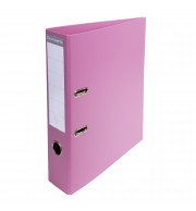 Classeur à levier PVC A4 dos de 70mm. Rose