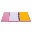 Classeur à levier PVC A4 dos de 70mm. Rose